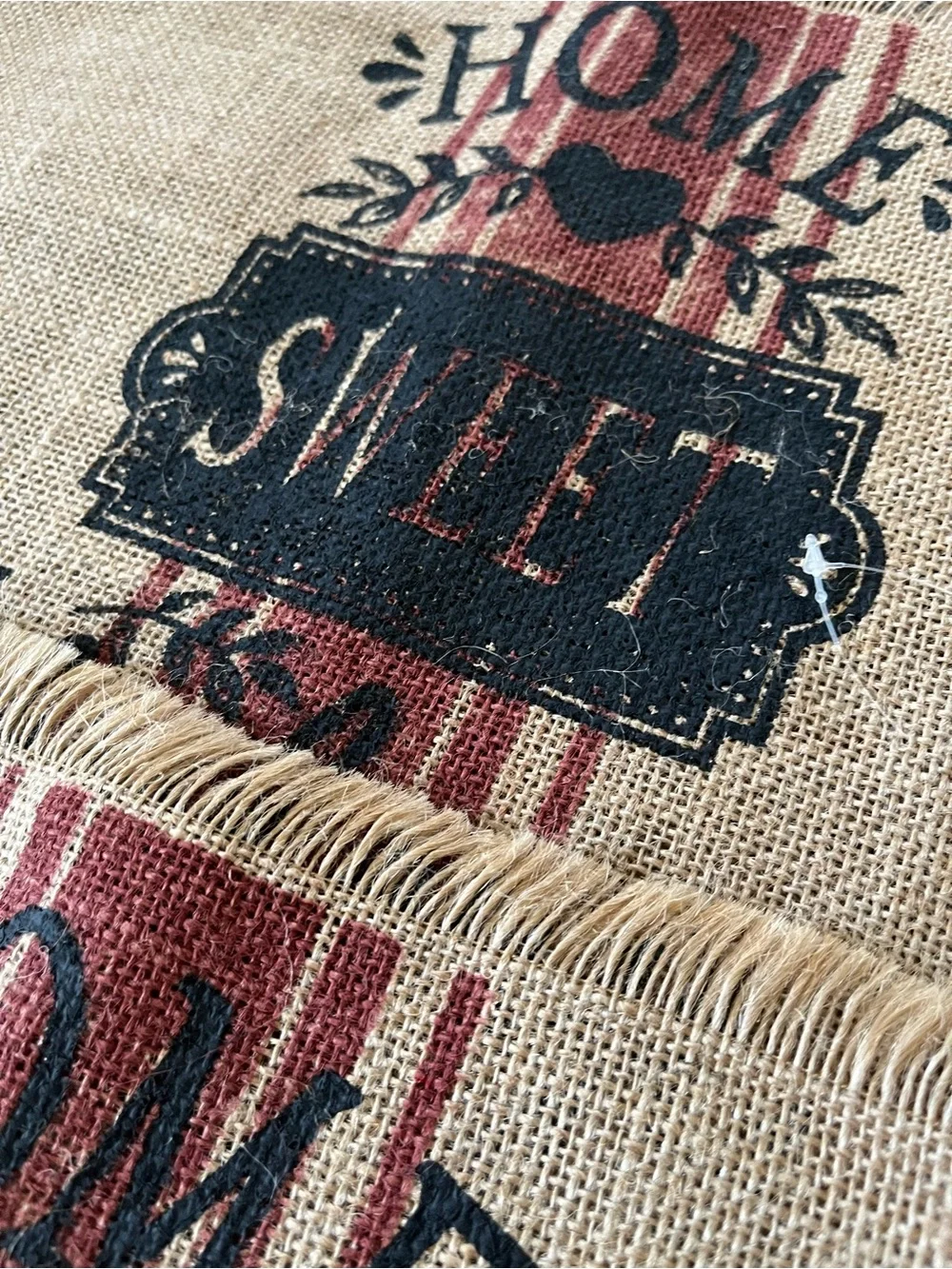 Farmhouse Burlap Placemats - Set of 4